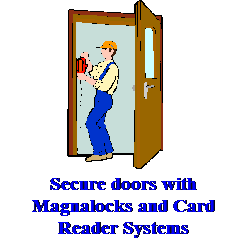 Secure Your Doors and Entrances with Card Readers, Keyless Pads, Video Intercom Systems using Magnalocks.